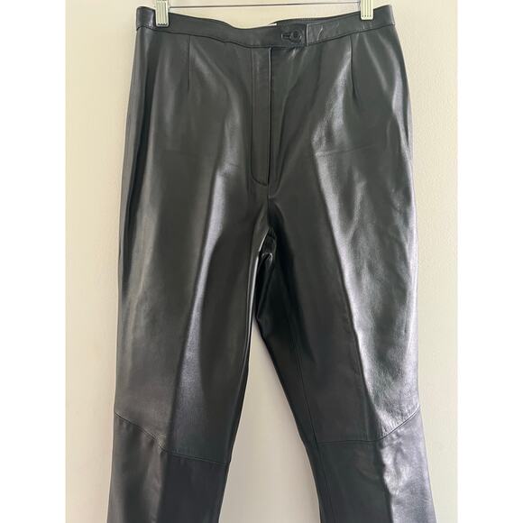 Valerie Stevens 2 Piece Lambskin Leather Suit Zip Up Jacket & Pants 6 Medium JL - Picture 7 of 12